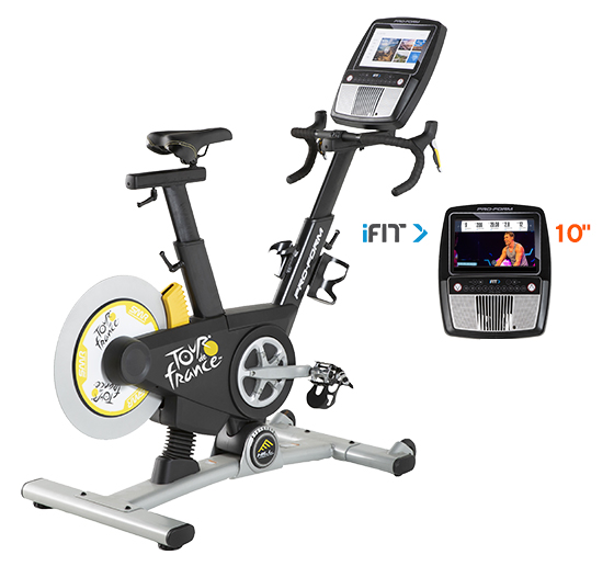 Pédalez réaliste sur ce vélo d'appartement Tour de France interactif